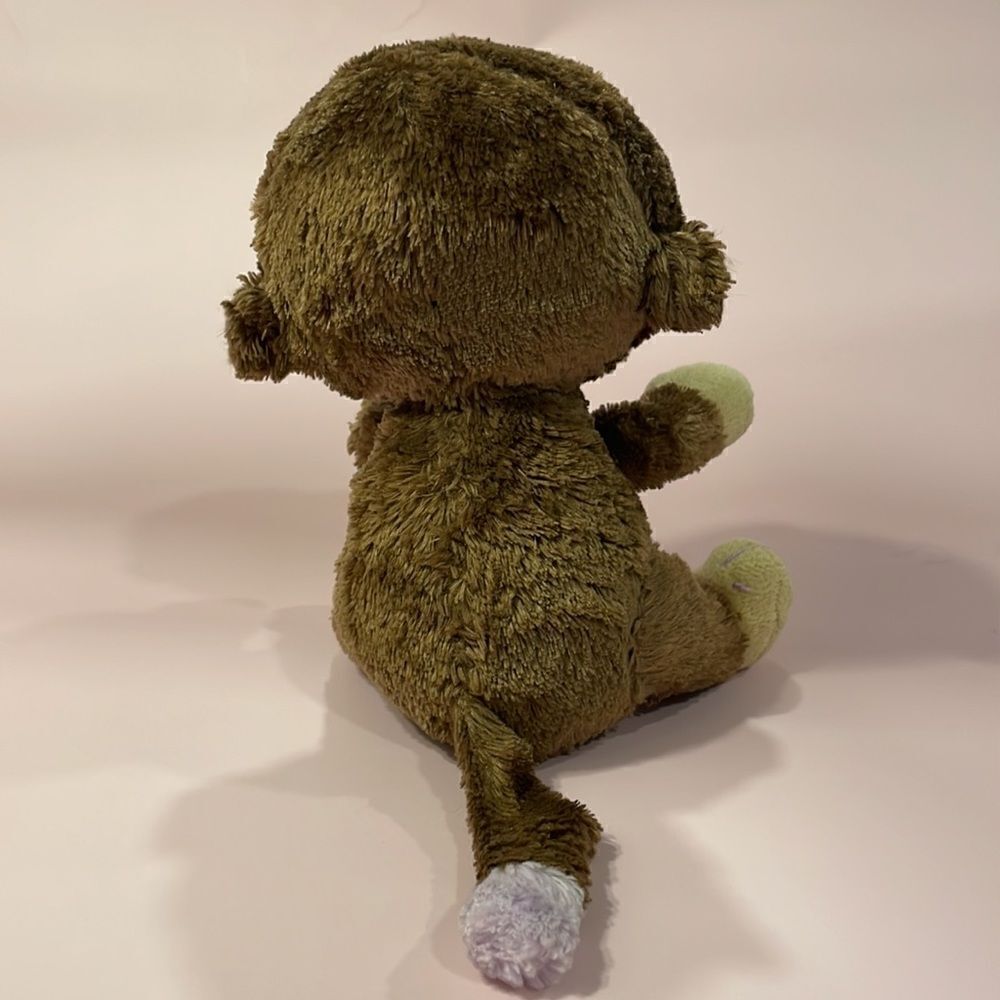 2015 Ty Beanie Boos Coconut the Brown & Purple Monkey Good Used Condition 7” - Picture 3 of 7